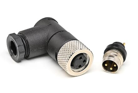 An M8 connector plug